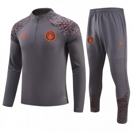 Manchester City Felpe da Allenamento 2023-24 Quarto-Zip Grigia Manchester City Felpe da Allenamento 2023-24 Quarto-Zip Grigia